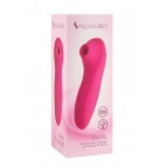 Swirl é um mini dispositivo de sucção projetado para estimulação clitoriana intensa e profunda através de ondas de pressão. É compacto, leve e muito ergonômico, pois cabe na palma da mão para proporcionar uma pegada