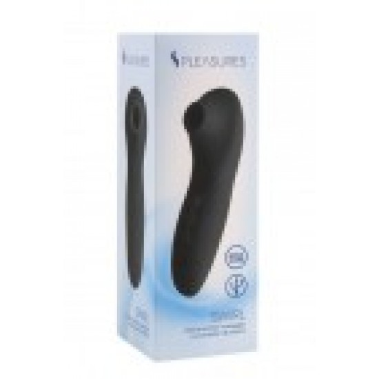 O Swirl é um mini dispositivo de sucção projetado para estimulação clitoriana intensa e profunda através de ondas de pressão. Compacto, leve e altamente ergonômico, encaixa-se confortavelmente na palma da mão, propo