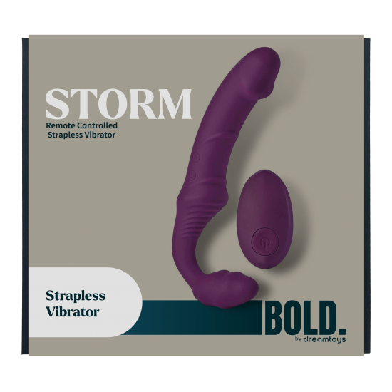 Conheça o STORM, o vibrador sem alças projetado para que você e seu parceiro compartilhem cada pulsação, cada curva e cada momento emocionante. Com seu design ergonômico em silicone seguro para o corpo, o STORM se move n