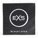 Os preservativos de látex EXS Extra Black não têm cheiro de látex e são feitos de um composto de látex natural sedoso de cor preta. O preservativo de látex preto EXS tem 54 mm de largura e uma extremidade alargada e conf