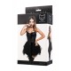 Vestido Glossy Elisia – Preto, Tamanho L é um vestido elegante feito do popular material Wetlook, dando-lhe uma aparência brilhante e luxuosa . O vestido se ajusta perfeitamente ao corpo, acentuando as curvas e