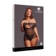 Babydoll transparente com ombros à mostra, detalhes delicados em renda e abertura frontal. O tecido macio e super elástico veste do tamanho S ao XL.