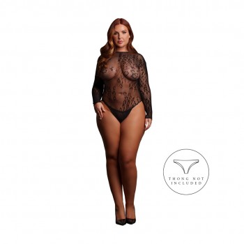 Roxy - Sexy Leopard Bodysuit - Queen Size