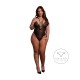 Este Body de Renda Sem Fio em preto apresenta detalhes de renda sensuais e deslizadores ajustáveis ​​para um ajuste perfeito. Glamouroso e sexy, ele foi criado para fazer você se sentir irresistível. Disponível nos taman