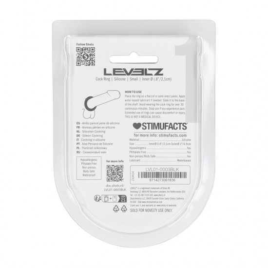 Eleve seu desempenho a outro nível com este anel peniano de silicone premium sem vibração da coleção LEVELZ. Projetado para um ajuste perfeito, ele ajuda a aumentar a firmeza e a durabilidade, ao mesmo tempo em que propo