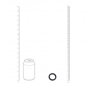 Anel peniano de silicone largo O - S - 30 mm 