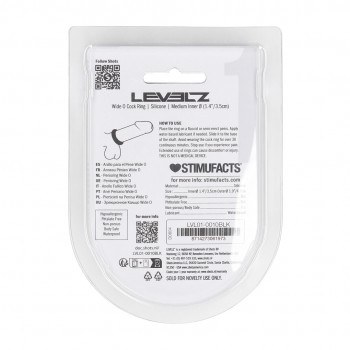 Anel peniano Silicone largo O - M - 35 mm 