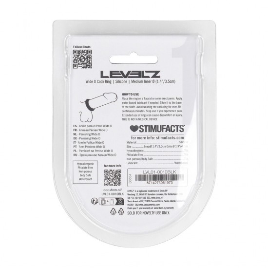 Eleve seu desempenho a outro nível com este anel peniano de silicone premium sem vibração da coleção LEVELZ. Projetado para um ajuste perfeito, ele ajuda a aumentar a firmeza e a durabilidade, ao mesmo tempo em que propo