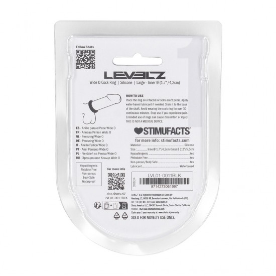 Eleve seu desempenho a outro nível com este anel peniano de silicone premium sem vibração da coleção LEVELZ. Projetado para um ajuste perfeito, ele ajuda a aumentar a firmeza e a durabilidade, ao mesmo tempo em que propo