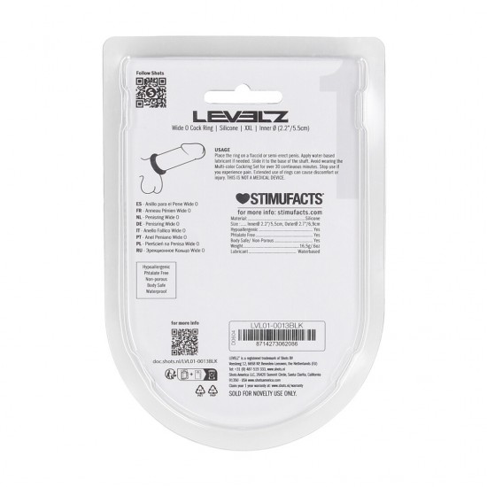 Eleve seu desempenho a outro nível com este anel peniano de silicone premium sem vibração da coleção LEVELZ. Projetado para um ajuste perfeito, ele ajuda a aumentar a firmeza e a durabilidade, ao mesmo tempo em que propo