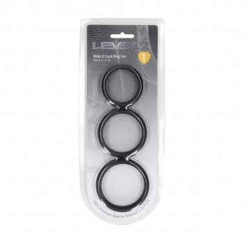 Conjunto de 3 anéis de silicone Wide O - L/XL/XXL