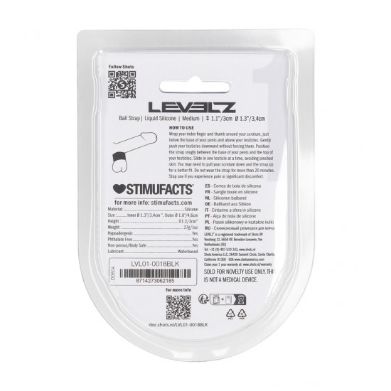 Ultrapasse os limites com este anel de bolas firme, porém flexível, da coleção LEVELZ. Feita em silicone premium e seguro para o corpo, esta maca antivibração oferece uma pegada firme para maior tensão e uma tração satis