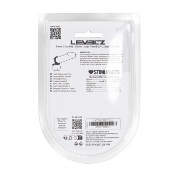 Anel peniano de silicone Double O - L 