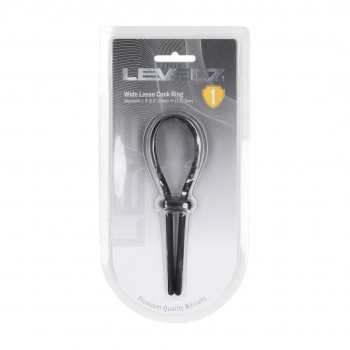 Anel de silicone largo ajustável com laço - 5 mm 