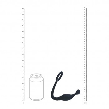 Anel de silicone com estimulador de próstata - M 