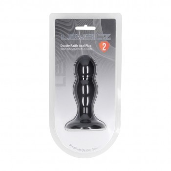 Plug anal de silicone Double Rattle - M 