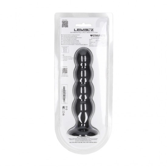 Leve sua estimulação ainda mais longe com o plug vibrador quádruplo da coleção LEVELZ. Feito em silicone premium, este design Level 2 apresenta quatro bulbos suaves e com aumento gradual de volume, combinados com um choc