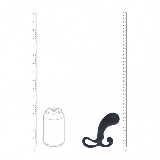 Massajador da próstata de silicone com alça - M - Preto Acerte o ponto certo sempre com este estimulador de próstata da coleção LEVELZ. Feito de silicone premium, este design Level 2 oferece uma versão única do formato clássico de um estimulador, com curvas suaves e ângulos p