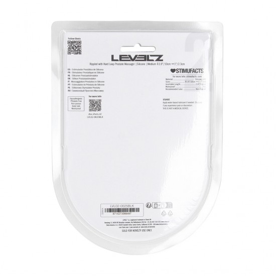 Acerte o ponto certo sempre com este estimulador de próstata da coleção LEVELZ. Feito de silicone premium, este design Level 2 oferece uma versão única do formato clássico de um estimulador, com curvas suaves e ângulos p