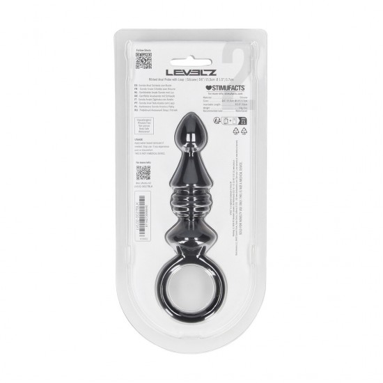 Leve a estimulação texturizada a um novo patamar com a sonda anal com nervuras da coleção LEVELZ. Confeccionada em silicone premium, esta sonda Level 2 apresenta uma haste curta e flexível, revestida com nervuras estimul