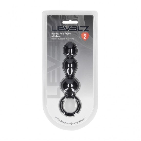 Explore o equilíbrio perfeito entre suavidade e sensação com a sonda anal com esferas da coleção LEVELZ. Confeccionada em silicone premium, esta sonda Level 2 apresenta um eixo curto e flexível com uma série de esferas a