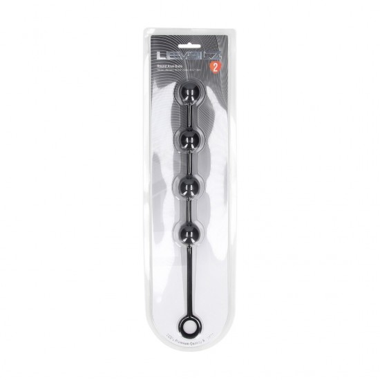 Aumente a sensação com as bolas anais médias da coleção LEVELZ. Feitas em silicone premium, este design Level 2 apresenta uma haste fina e flexível que conecta uma série de bolas lisas e redondas que proporcionam estimul