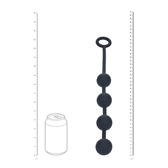 Aumente a sensação com as bolas anais médias da coleção LEVELZ. Feitas em silicone premium, este design Level 2 apresenta uma haste fina e flexível que conecta uma série de bolas lisas e redondas que proporcionam estimul