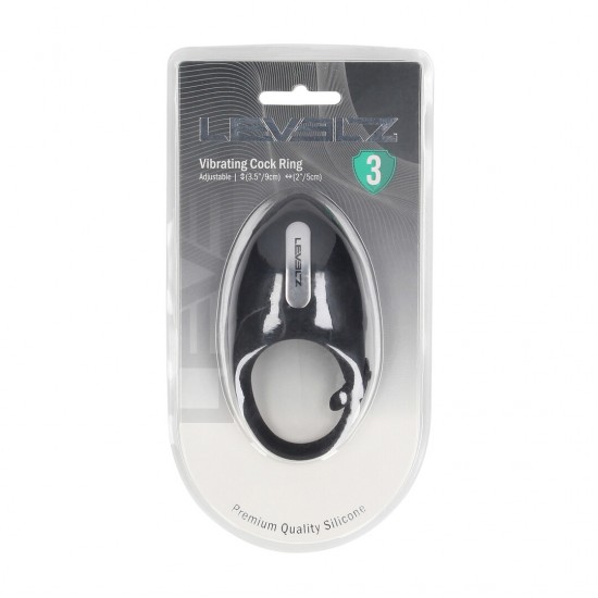 Aumente a intensidade com o anel peniano vibratório da coleção LEVELZ. Feito de silicone premium, este modelo de nível 3 combina a firmeza e a aderência de um anel peniano clássico, que potencializa a ereção, com o poder