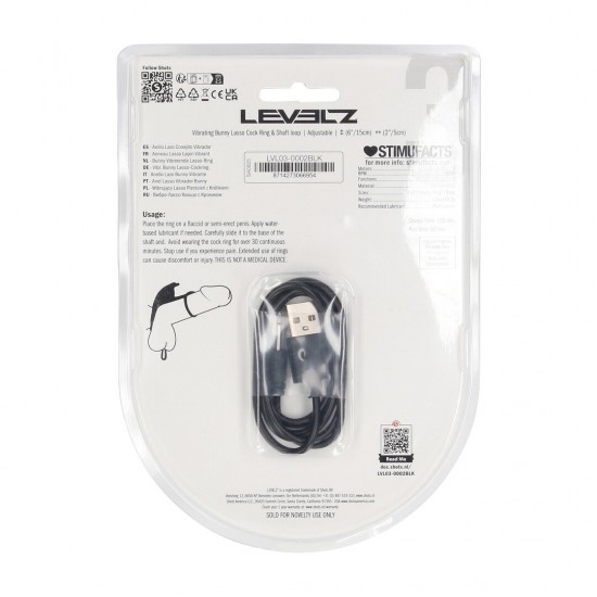 Aumente a intensidade com o anel peniano vibratório da coleção LEVELZ. Feito de silicone premium, este modelo de nível 3 combina a firmeza e a aderência de um anel peniano clássico, que potencializa a ereção, com o poder