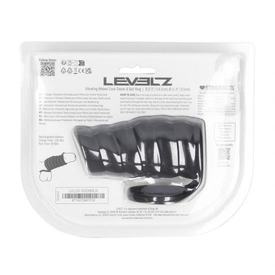 Eleve seu desempenho com a capa vibratória para pênis e testículos da coleção LEVELZ. Feito em silicone premium, este design da Level 3 apresenta uma capa confortável que envolve tanto o pênis quanto os testículos para m