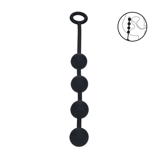 Aumente a sensação com as bolas anais médias da coleção LEVELZ. Feitas em silicone premium, este design Level 2 apresenta uma haste fina e flexível que conecta uma série de bolas lisas e redondas que proporcionam estimul