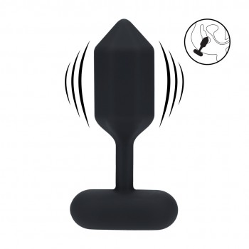 Hexagonal Vib Silicone Anal Plug - L