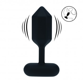 Hexagonal Vib Silicone Anal Plug - S