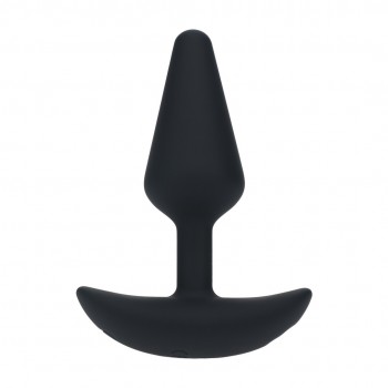 Plug anal vib silicone - S - Preto