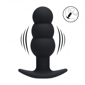 Tri Bulb Vib Silicone Anal Plug 
