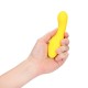 Descubra o Mini Vibrador com Ponta Curva da Loveline. Um vibrador compacto com ponta curva para posicionamento preciso e controle fácil. Feito de silicone macio e seguro para o corpo, com múltiplas configurações de vibra