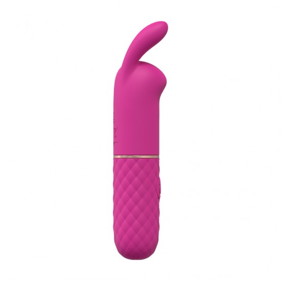 Apresentamos o Mini Rabbit Vibrator, um massajador compacto e com design elegante, criado para dupla estimulação e conforto no dia a dia. Seu formato interno curvo e o estimulador externo flexível trabalham em conjunto p