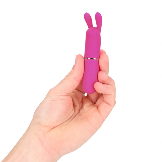 Apresentamos o Mini Rabbit Vibrator, um massajador compacto e com design elegante, criado para dupla estimulação e conforto no dia a dia. Seu formato interno curvo e o estimulador externo flexível trabalham em conjunto p