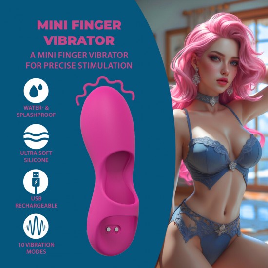 Apresentamos o Mini Vibrador de Dedo, um massajador compacto e ergonômico projetado para estimulação precisa e controle sem esforço. Seu design em silicone macio se encaixa confortavelmente ao redor do dedo, permitindo m