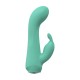 Apresentamos o Mini Vibrador Dual Rabbit, um massajador compacto e com design elegante, criado para proporcionar uma estimulação interna e externa equilibrada. Seu formato suavemente curvado e o estimulador flexível em f