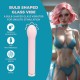Apresentamos o Vibrador de Vidro em Formato de Bulbo da Loveline, um vibrador de vidro suave projetado para uma estimulação confortável e precisa. O formato arredondado do bulbo permite uma exploração delicada e controla