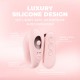 O Charme da Loveline International, Coleção Paris, é um vibrador com motor duplo para ponto G e clitóris, com 10 funções. Operando a menos de 50 dB, garante prazer discreto, proporcionando até 50 minutos de satisfação co