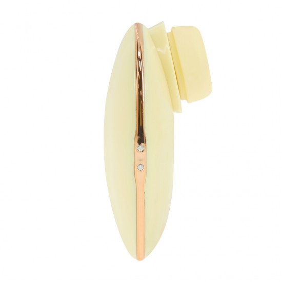 O Dreamsicle é um vibrador 2 em 1 com 5 modos de vibração e 5 modos de sucção, alimentado por um motor F1 avançado e pela tecnologia AirTap® para sensações mágicas. Recarregável e compacto, ele carrega e guarda em um est