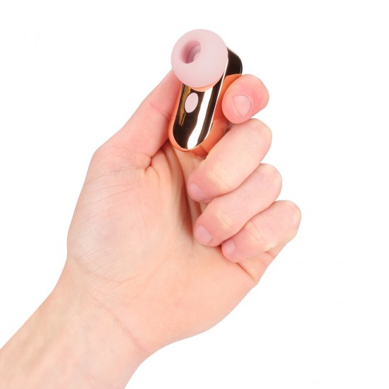 O Budsie é um vibrador pequeno, em formato de fone de ouvido, repleto de recursos. Com 10 funções de vibração, um motor F1 avançado e a tecnologia AirTap®, ele proporciona 5 sensações de vibração e sucção através de uma