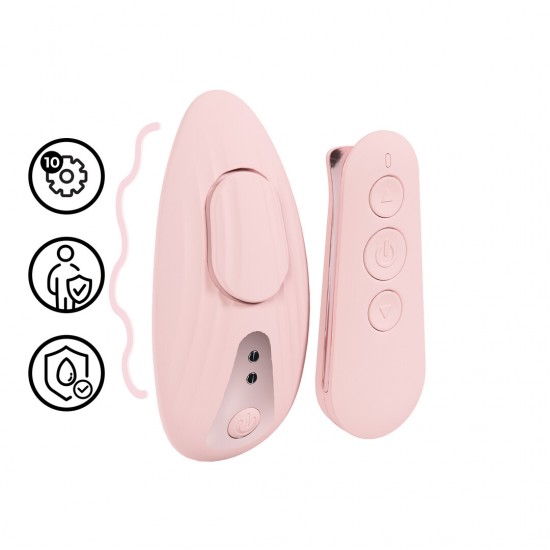 O Céleste da Loveline International, Coleção Paris, é um vibrador com 10 funções que se fixa magneticamente através da calcinha. Operando a menos de 50 dB, proporciona prazer discreto, com até 60 minutos de uso contínuo
