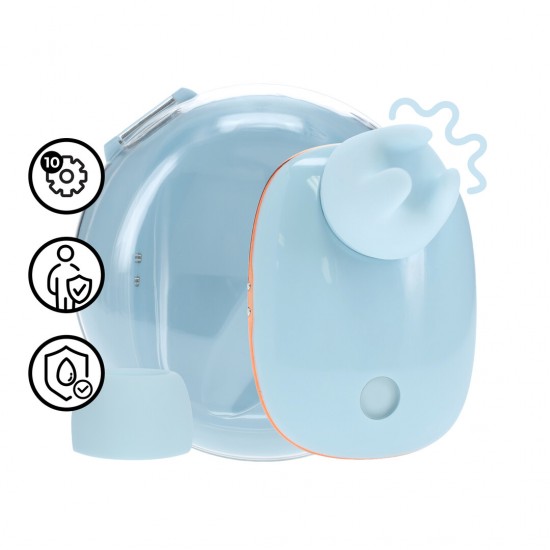O Dreamsicle é um vibrador 2 em 1 com 5 modos de vibração e 5 modos de sucção, alimentado por um motor F1 avançado e pela tecnologia AirTap® para sensações mágicas. Recarregável e compacto, ele carrega e guarda em um est