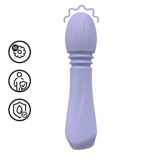 Apresentamos a Mini Varinha Flexível, um massajador compacto e com design elegante, criado para uma estimulação precisa e confortável. Seu formato suavemente contornado e a cabeça flexível permitem que a varinha se mova