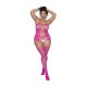 Aumente o seu charme com este body de rede com estampa floral lateral, confecionado em rede transparente que abraça o corpo e provoca de todos os ângulos. Painéis florais intrincados percorrem as laterais, criando um efe