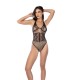 Faça uma entrada inesquecível com este body floral de rede, adornado com strass brilhantes que realçam cada curva. Com um modelador embutido que esculpe a cintura e cria um efeito ampulheta, esta peça combina uma estrutu