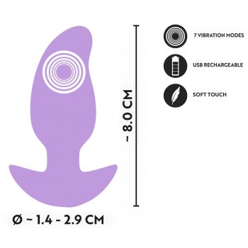 Cuties Vibrating Plug Purple